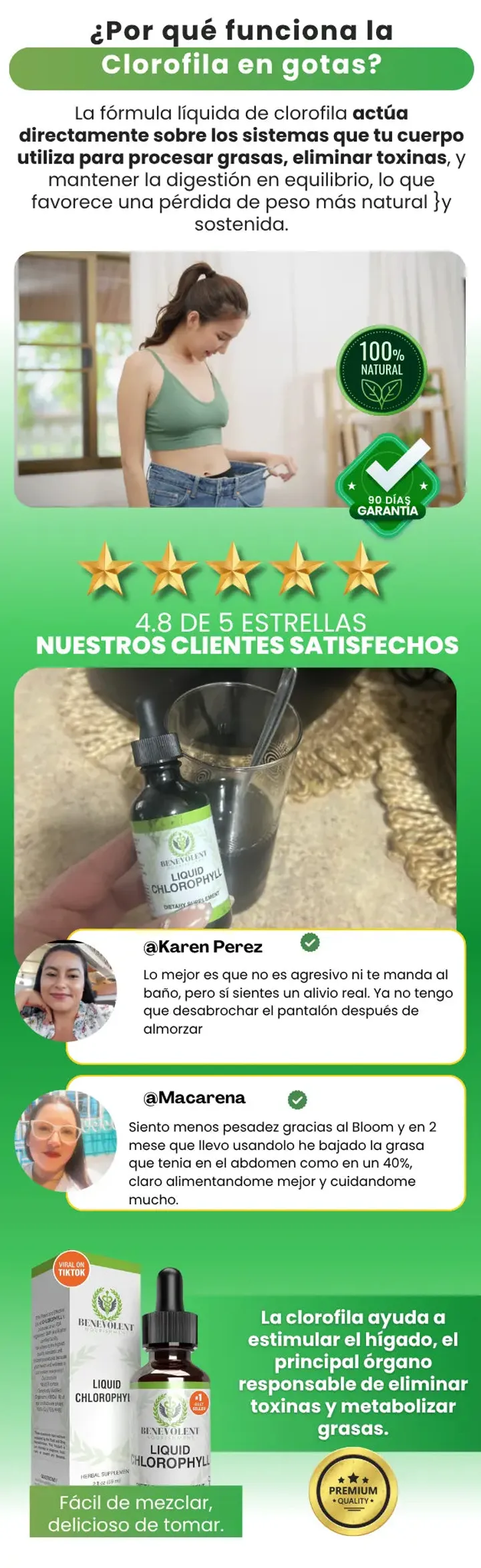 Por qué funciona la clorofila